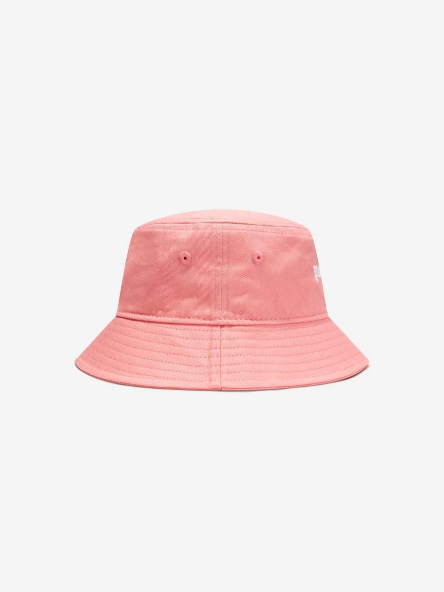 Palm Angels Pink Logo Bucket Hat for Teen Girls