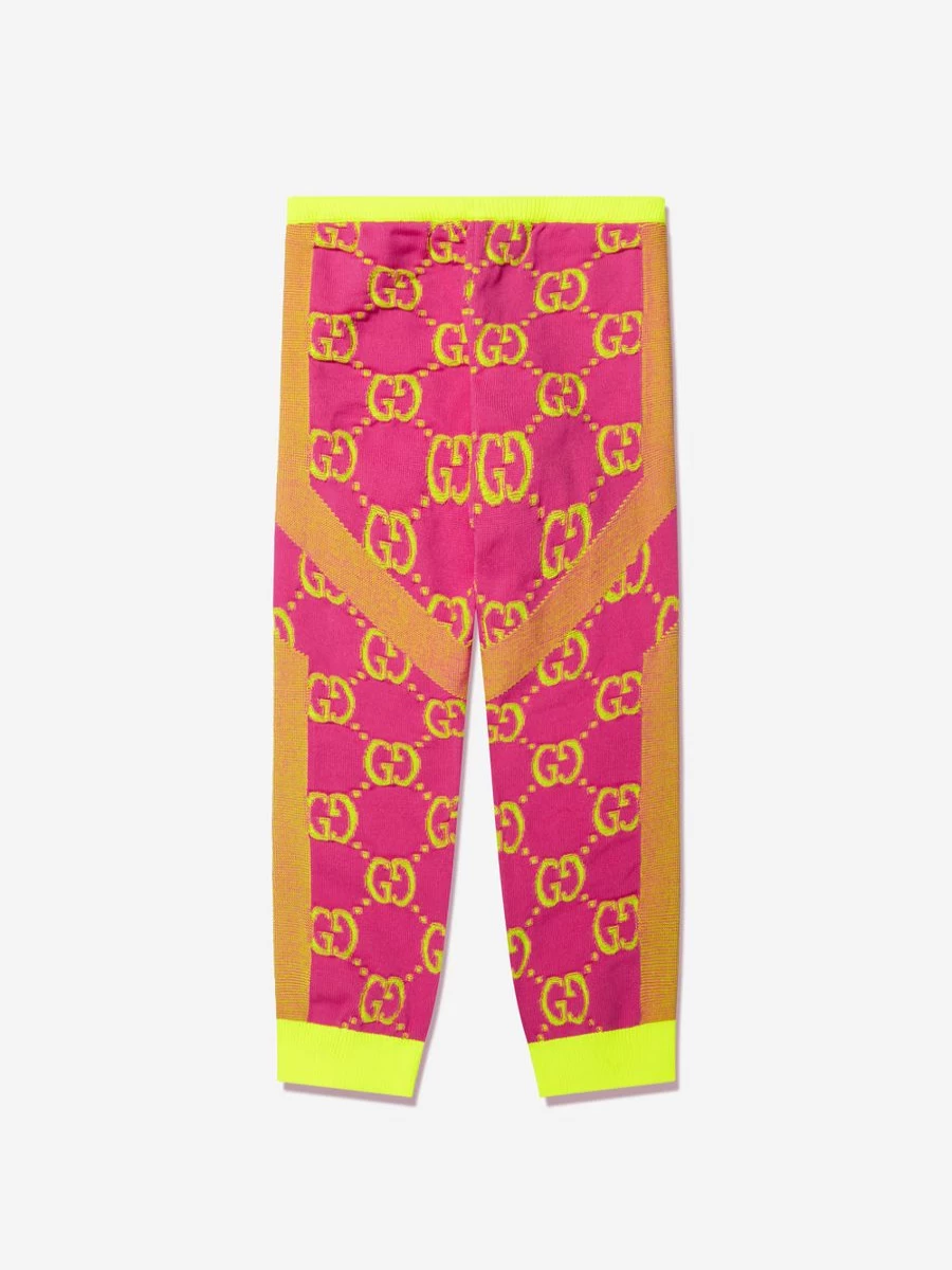 Gucci Kids Girls Pink Cycling Leggings - Sporty & Comfortable Activewear for Girls