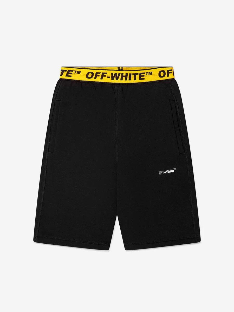 Off-White Boys' Industrial Logo Sweatpants | Casual Streetwear Joggers for Kids