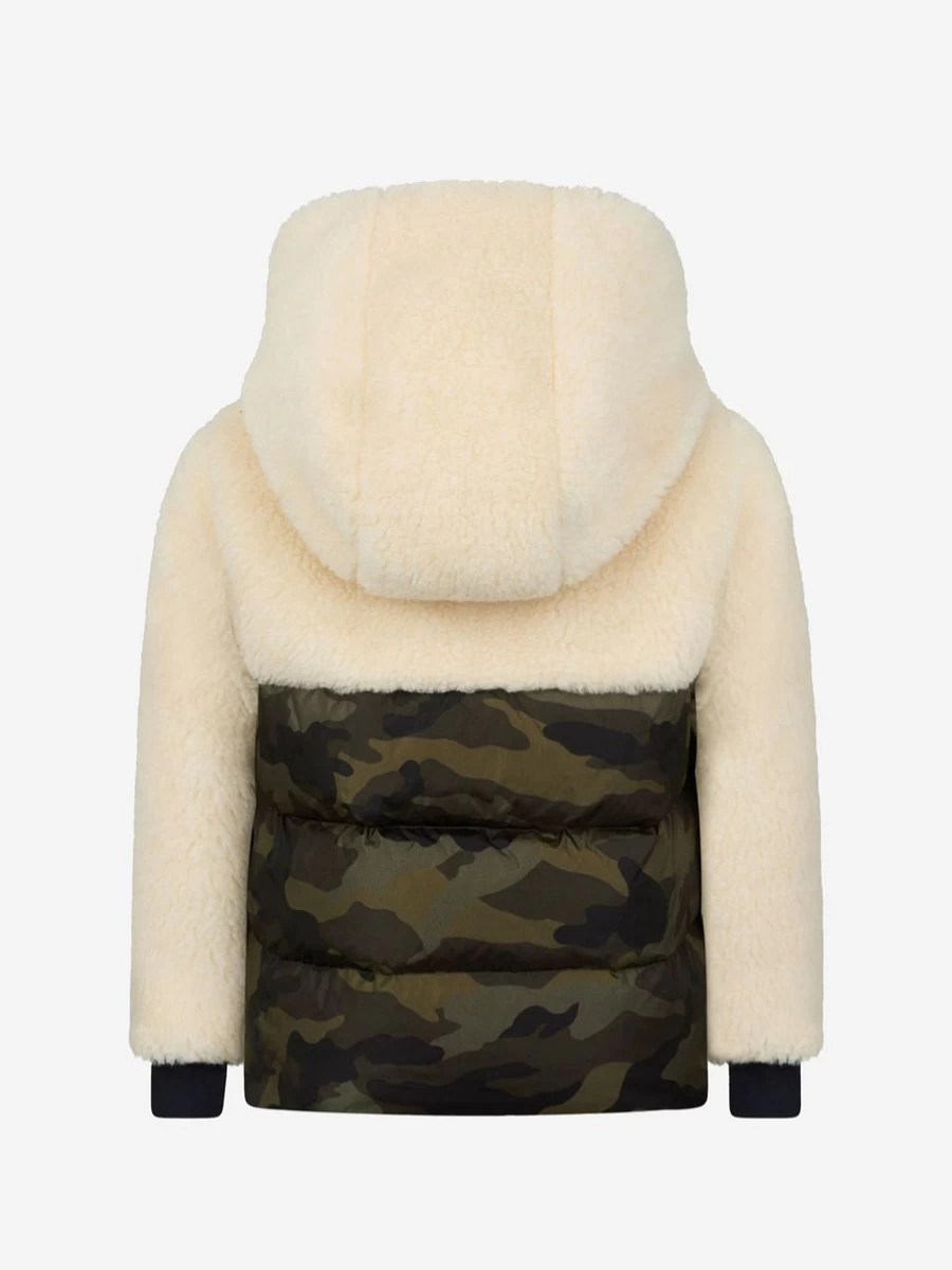Moncler Enfant Boys Camo Jacket - Reversible Waterproof Winter Coat for Kids
