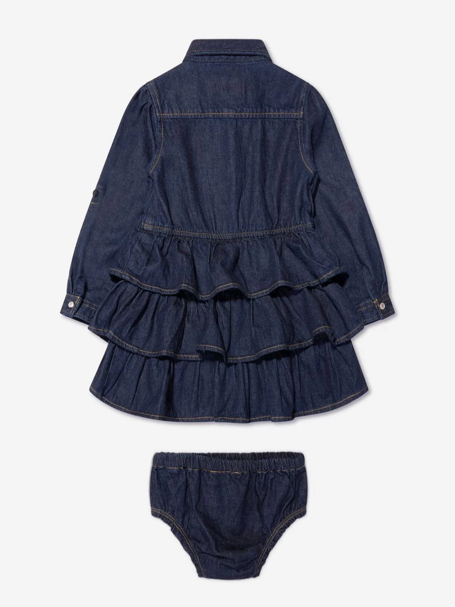 Guess Girls Blue Denim Dress - Stylish & Comfortable Kids Outfit