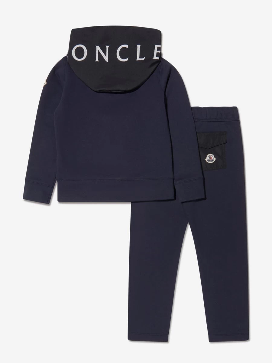 Moncler Enfant Boys Navy Born To Protect Tracksuit for Kids