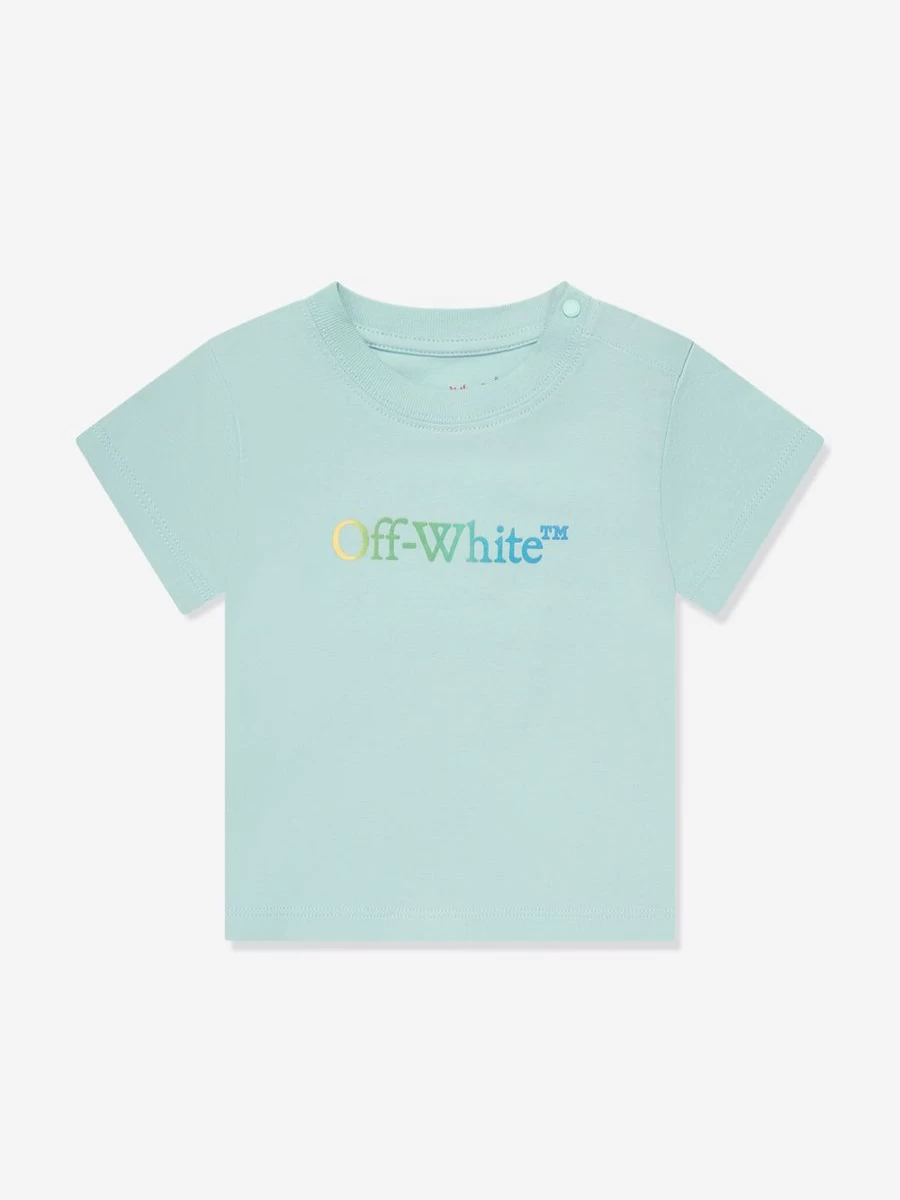 Off-White Boys' Blue Rainbow Arrow Graphic T-Shirt for Toddlers