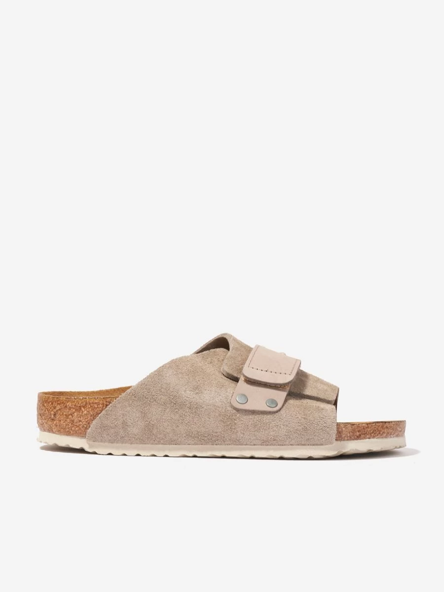 BIRKENSTOCK Boys Kyoto Sandals in Taupe - Comfortable Teen Footwear