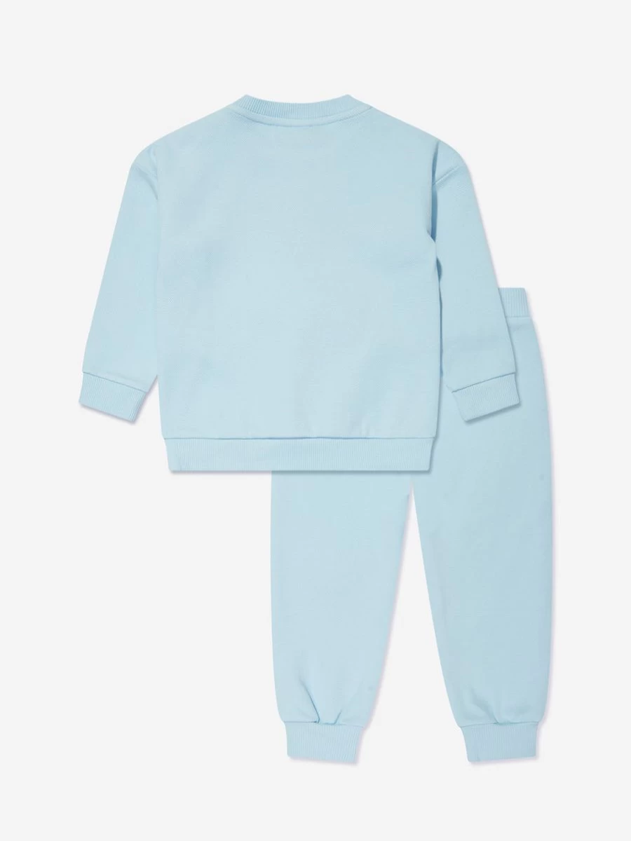 Moschino Kids Baby Boys Blue Teddy Logo Tracksuit - Soft Cotton Jogger Set