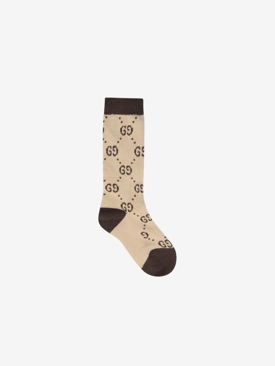 Gucci Kids Baby GG Logo Socks for Infants - Luxury Designer Toddler Footwear