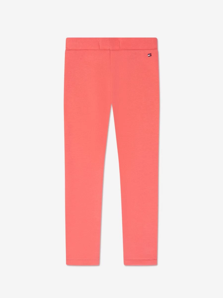 Tommy Hilfiger Girls Peach Monogram Leggings for Kids