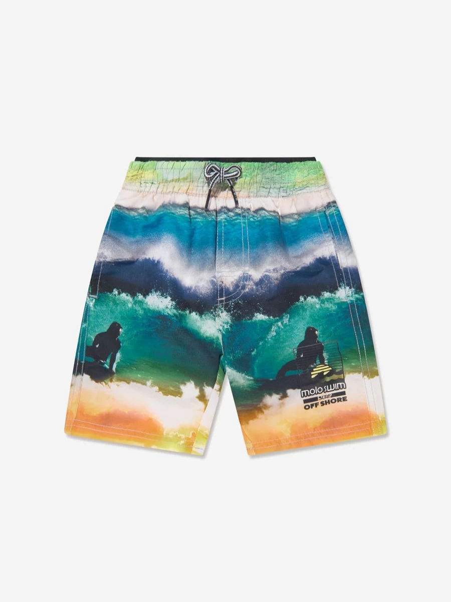 Molo Teen Boys' Colorful Neal Swim Shorts for Summer Beach Fun