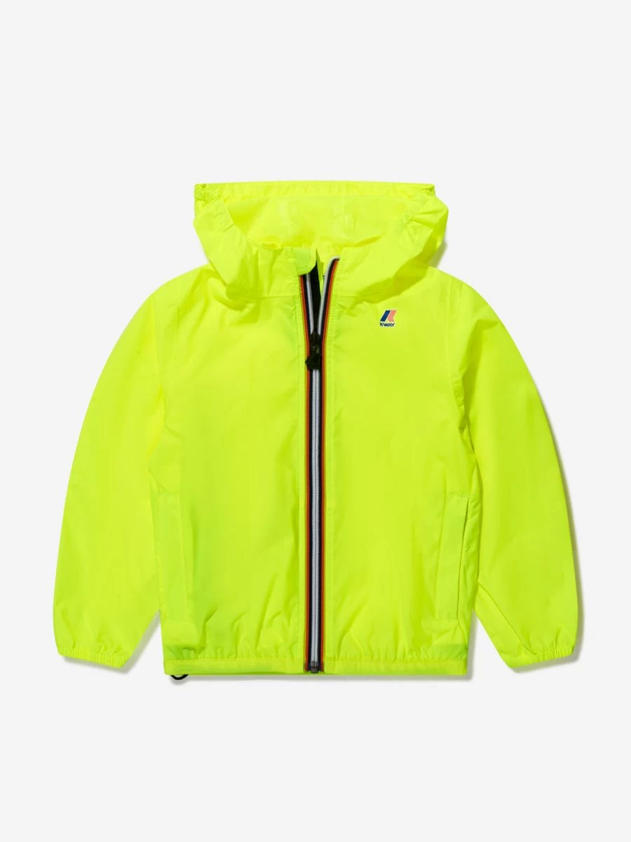 K-WAY Girls' Le Vrai 3.0 Claude Jacket - Waterproof Windbreaker for Kids
