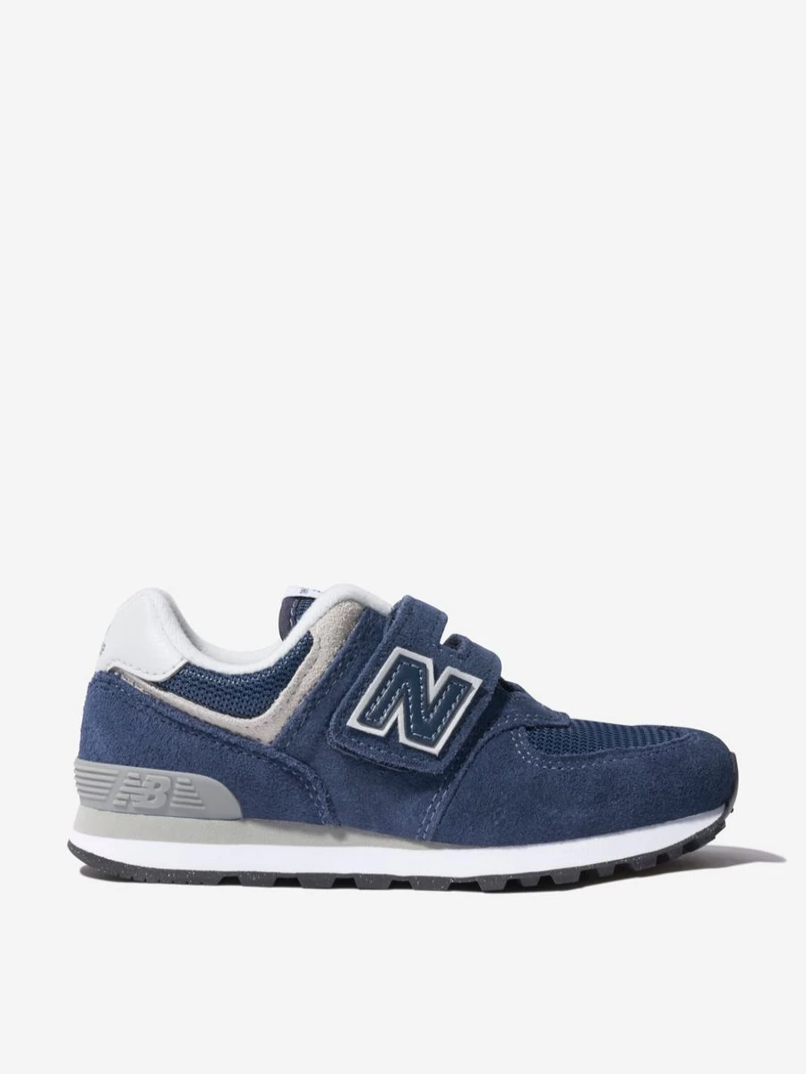 New Balance Boys 574 Navy Blue Lace-Up Sneakers | Kids' Athletic Trainers | Childsplay Clothing