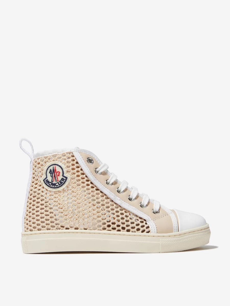 Moncler Enfant Girls' Leather Anyse II High Top Sneakers