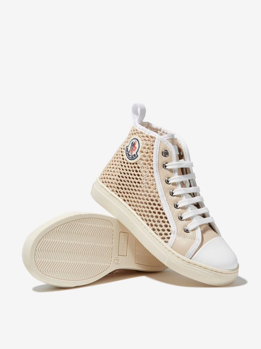 Moncler Enfant Girls' Leather Anyse II High Top Sneakers