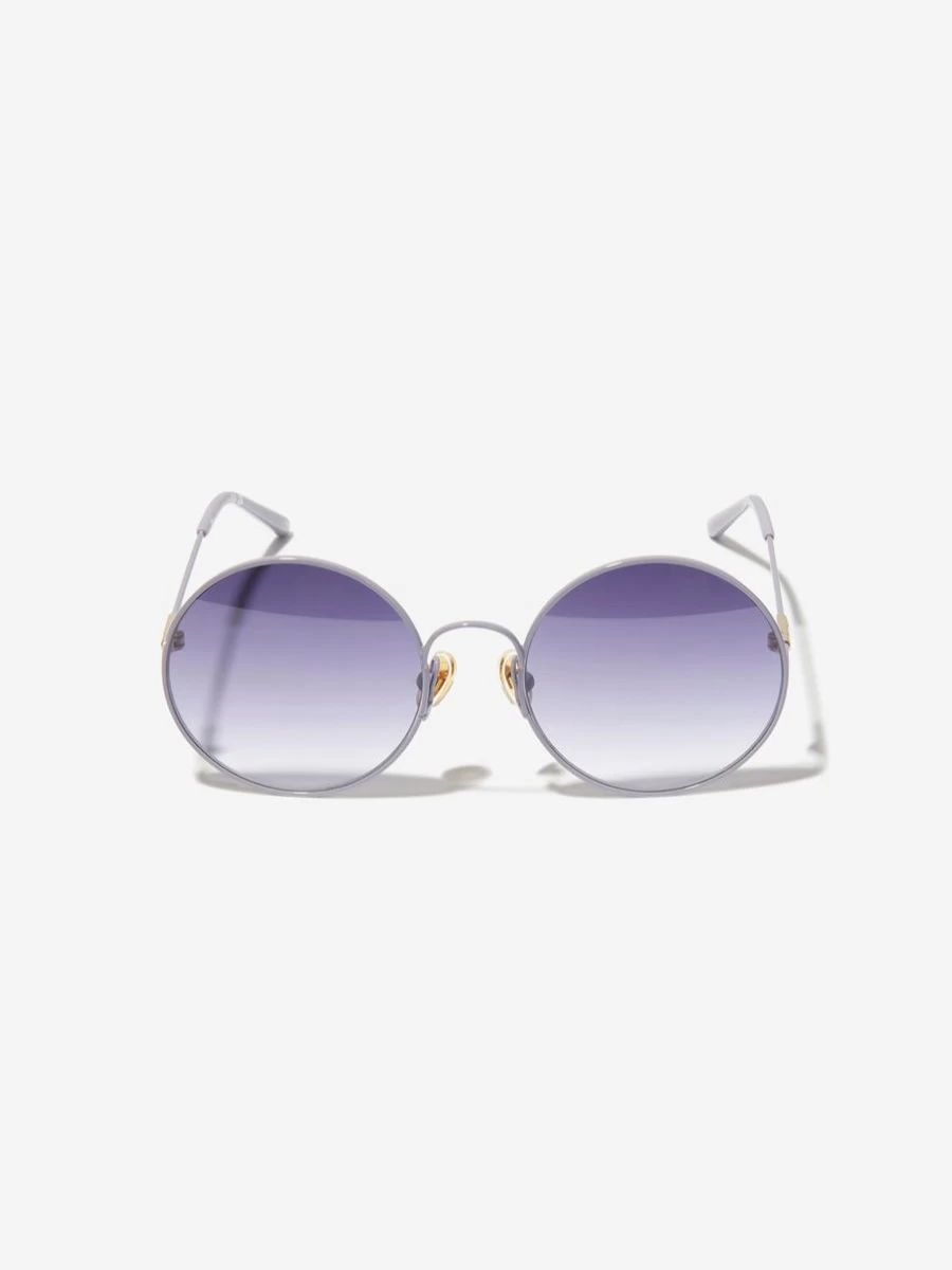 Chloé Girls Purple Oval Sunglasses for Kids Stylish UV Protection