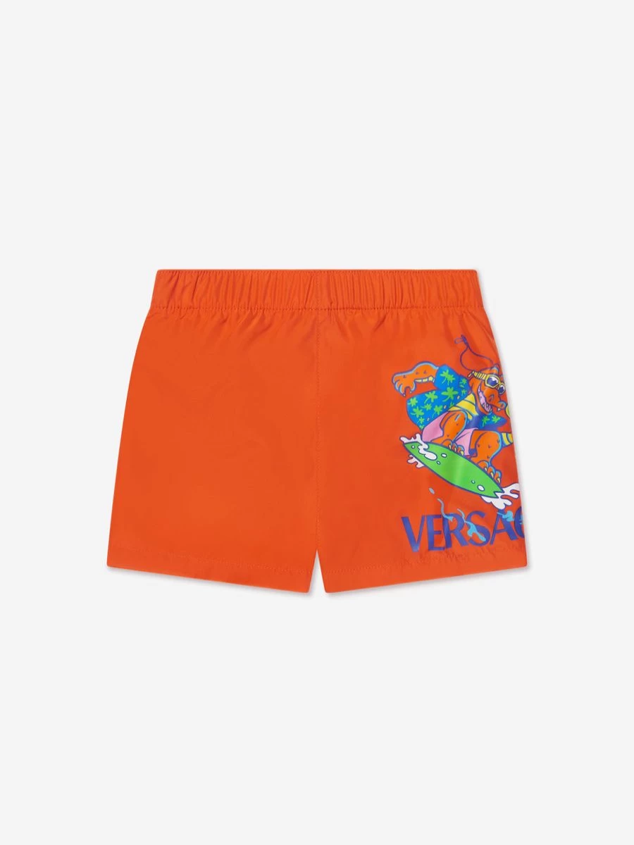 Versace Boys' Orange Swim Shorts for Baby & Toddler
