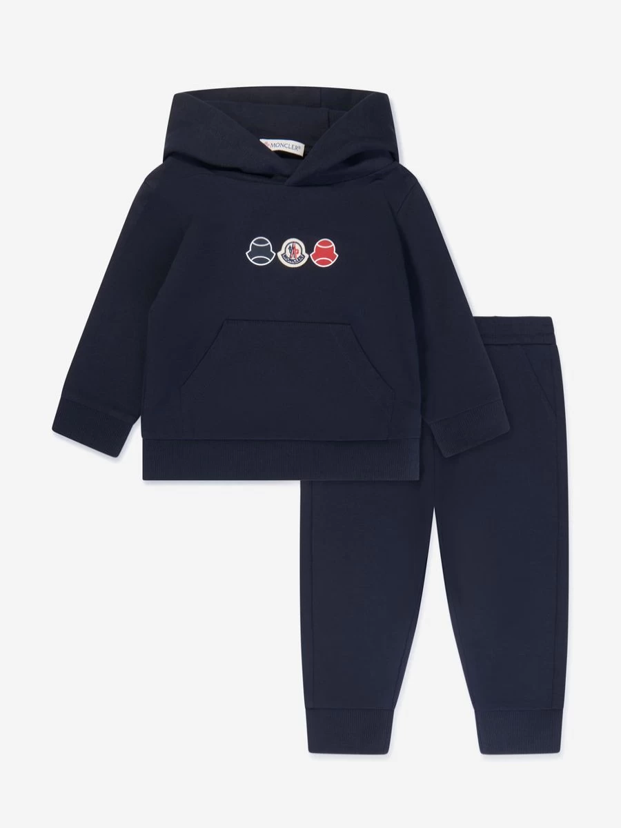 Moncler Enfant Baby Boys Navy Logo Tracksuit - Premium Cotton Comfort Outfit