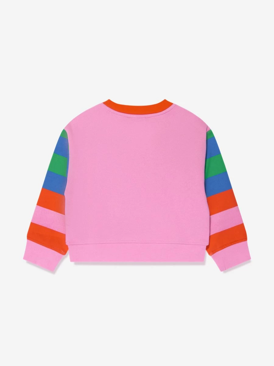 Stella McCartney Kids Girls Pink Logo Sweatshirt