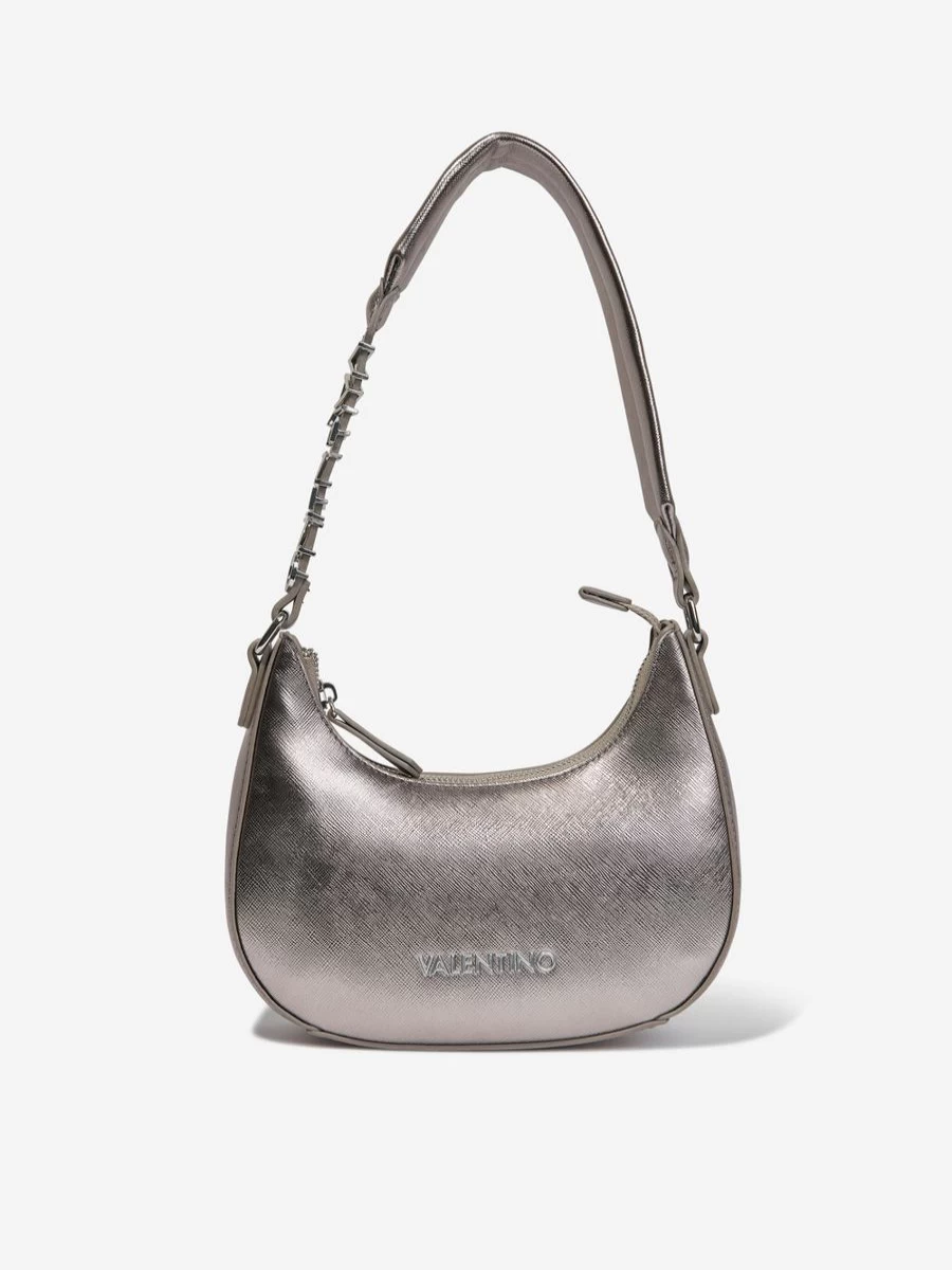 Valentino Girls Grey Vancouver Shoulder Bag 16cm Wide Designer Handbag
