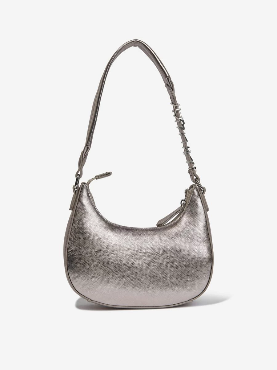 Valentino Girls Grey Vancouver Shoulder Bag 16cm Wide Designer Handbag