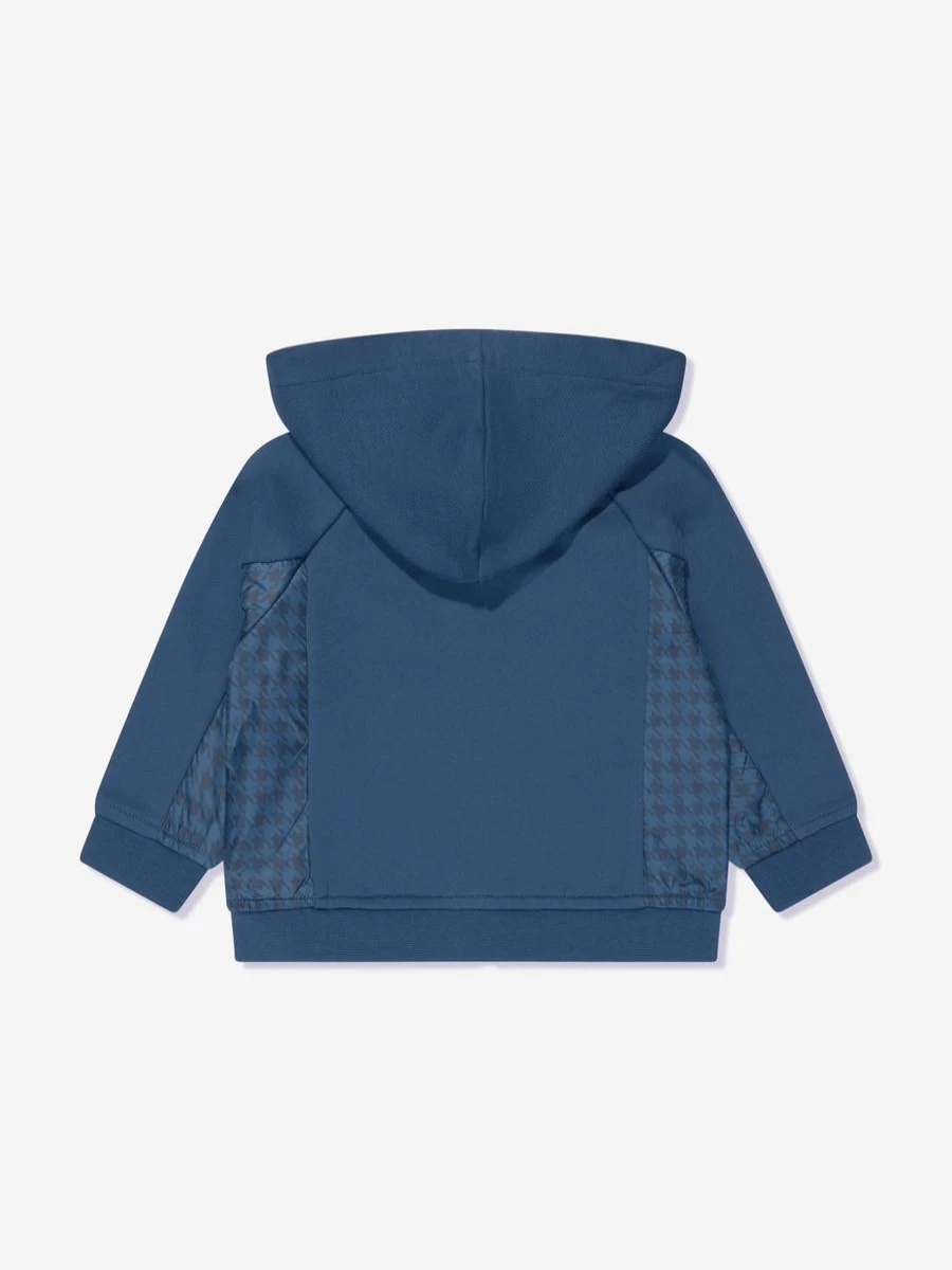 Emporio Armani Baby Boys Blue Zip-Up Hoodie