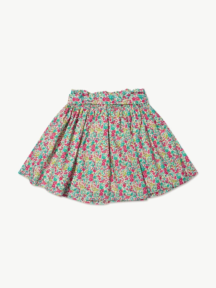 Bonpoint Teen Girls Floral Mint Tulle Skirt | Elegant Party Dress for Teens