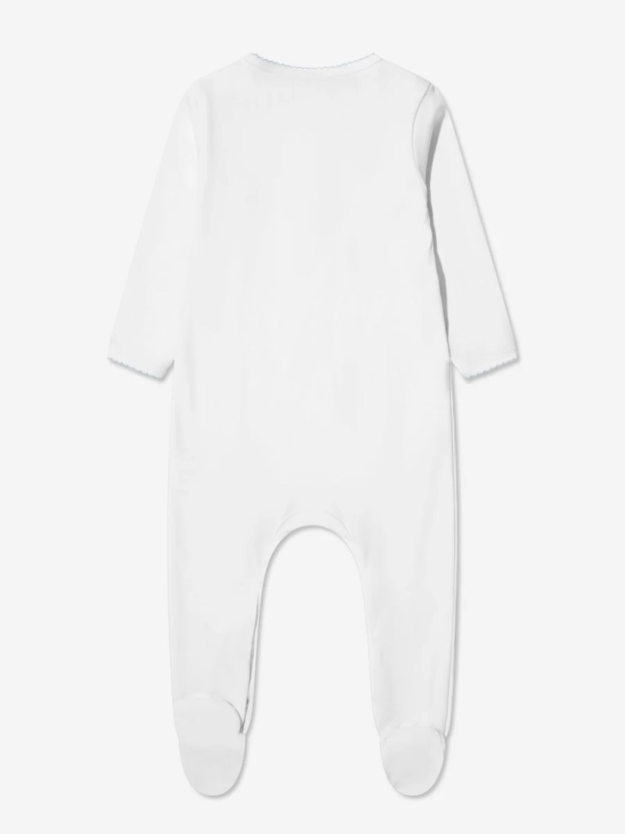 Magnolia Baby White Babygrow for Boys - Soft Little Brother Bodysuit