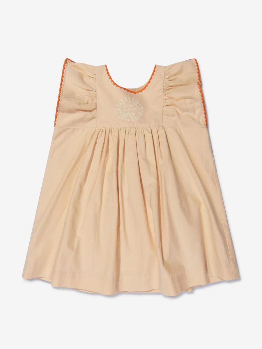 Bonpoint Baby Girls Cotton Embroidered Dress - Elegant & Comfortable