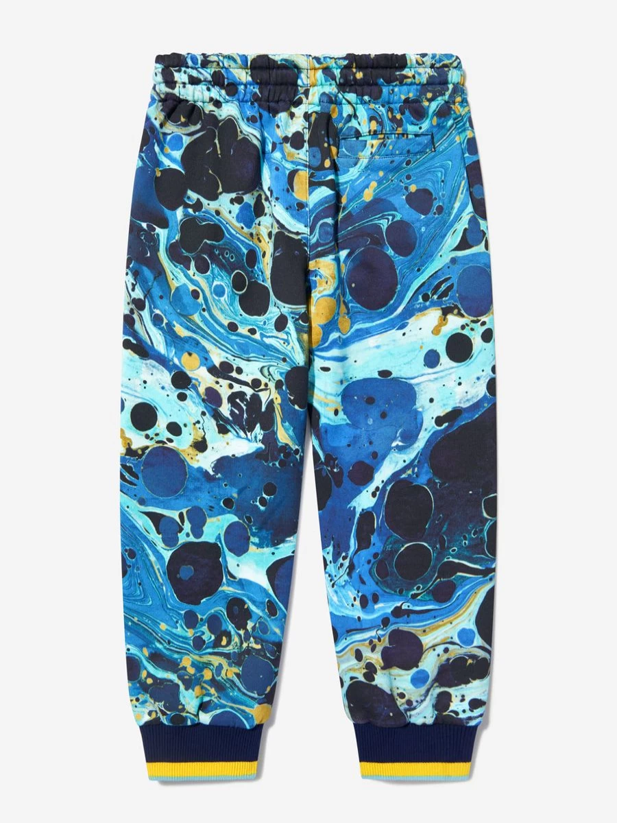 Dolce & Gabbana Kids Boys Cotton Marble Print Joggers - Stylish Comfort Pants for Boys