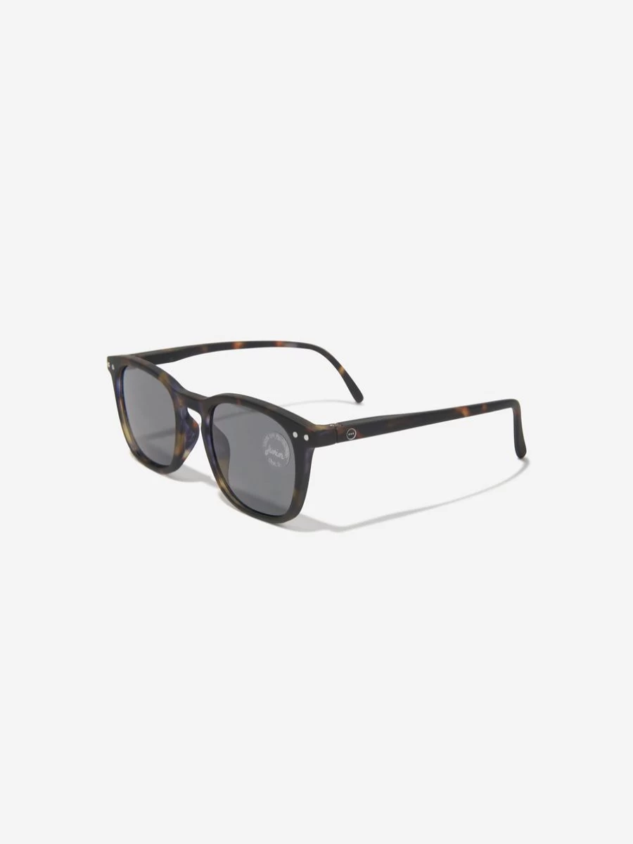 Izipizi Boys' Trapeze Sunglasses for Kids - Classic Brown Frame, UV Protection, Lightweight & Durable