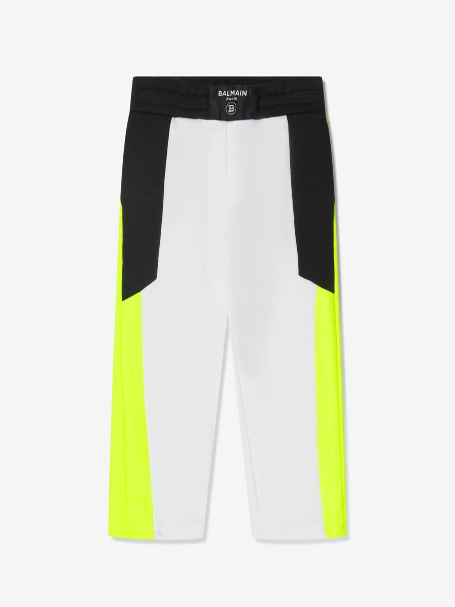 Balmain Boys Colourblock Design Trousers for Kids - Stylish High-Fashion Pants