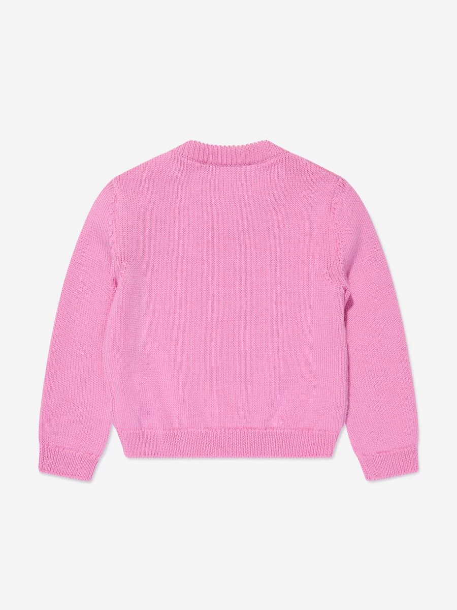 Versace Baby Girls Pink Logo Jumper - Stylish & Comfortable