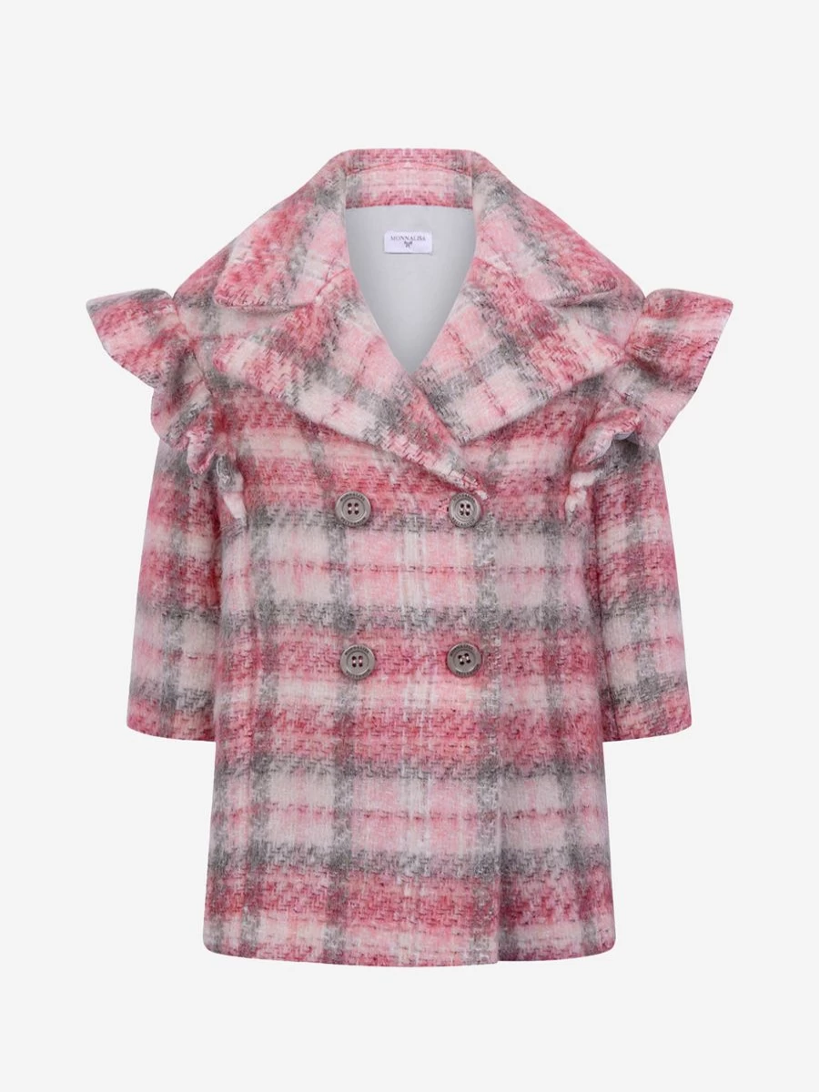 Monnalisa Girls' Wool Coat for Winter – Premium Quality & Stylish Outerwear