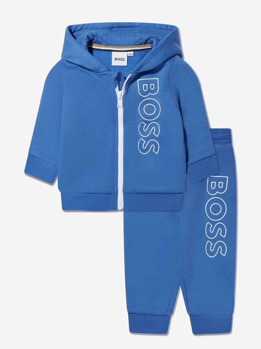 BOSS Baby Boys Blue Tracksuit - Comfortable & Stylish Outfit