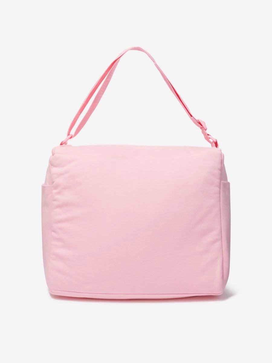 Moschino Kids Pink Teddy Bear Baby Girls Diaper Changing Bag
