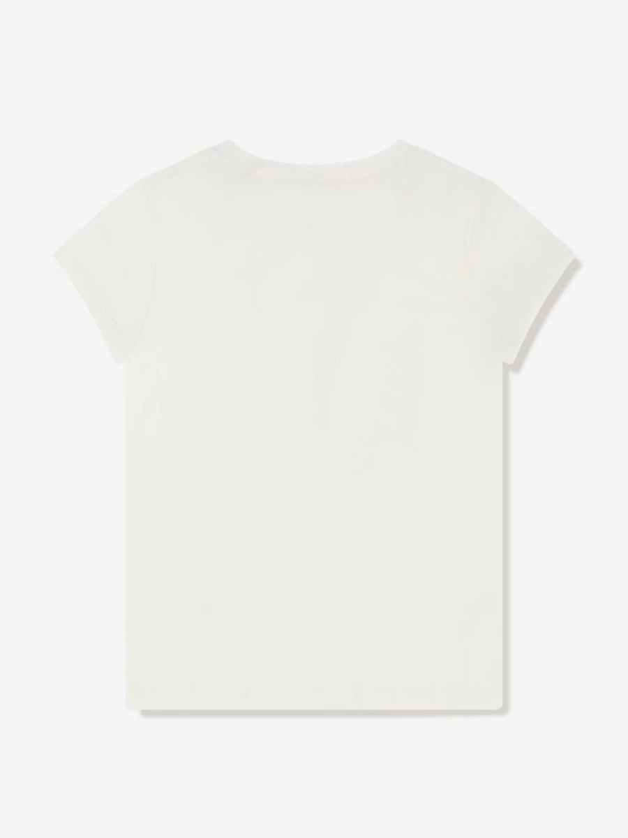 Ralph Lauren Kids Teen Girls White Graphic Logo T-Shirt