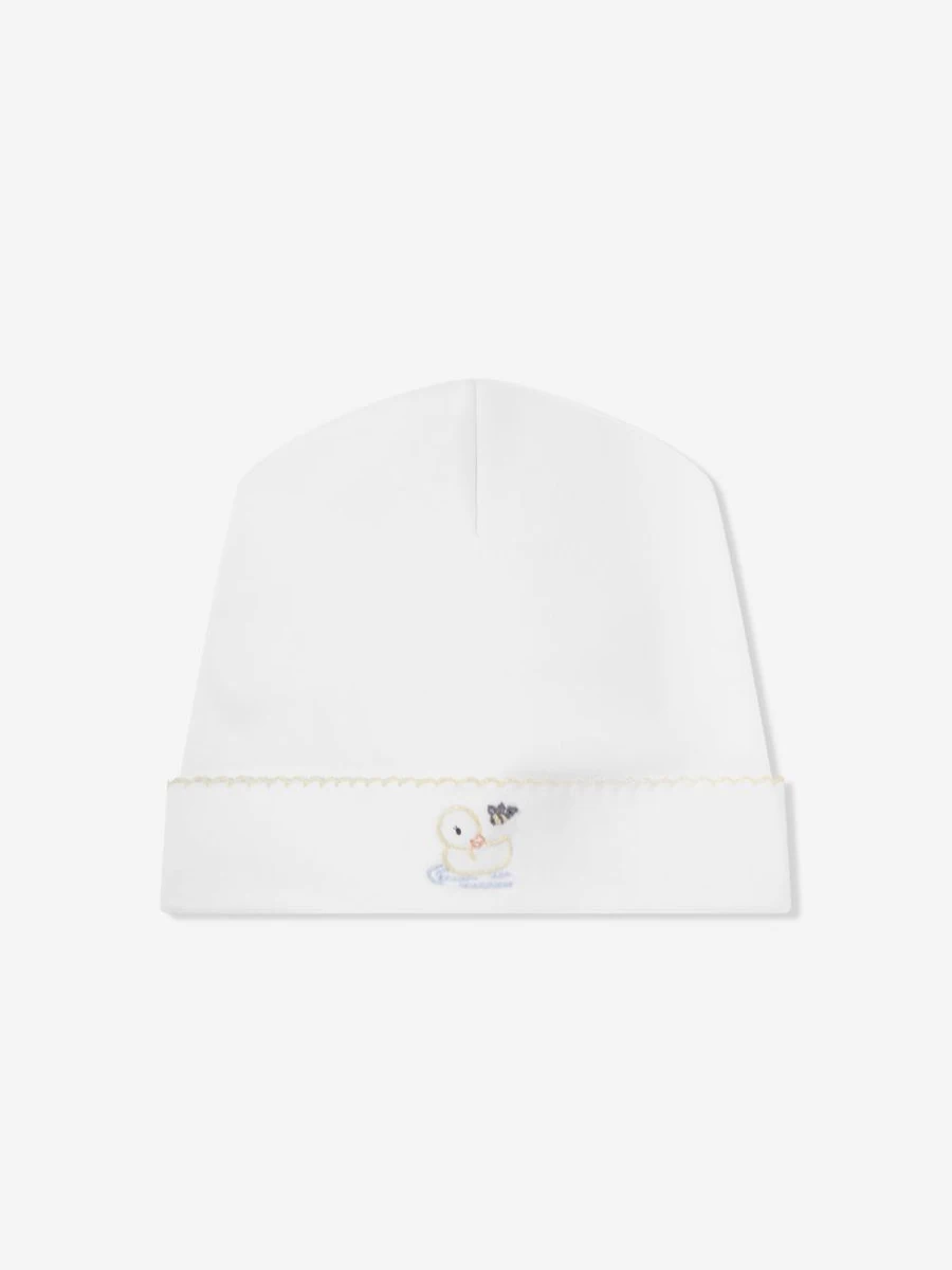 Magnolia Baby Vintage Duckies Embroidered White Hat for Infants