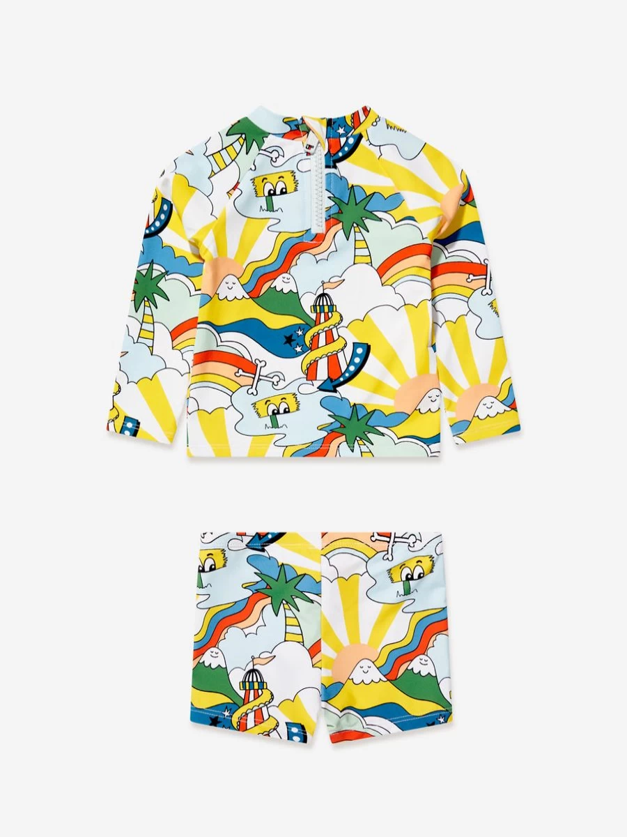 Stella McCartney Kids Baby Boys Colorful Swim Set - Multicolored Beachwear for Infants
