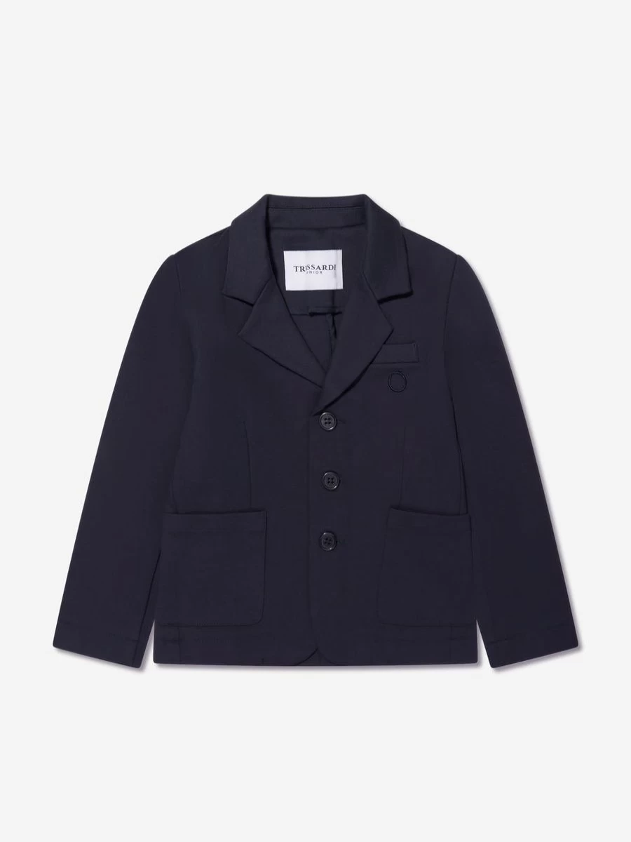 Trussardi Boys Navy Theoden Jacket – Premium Kids Outerwear