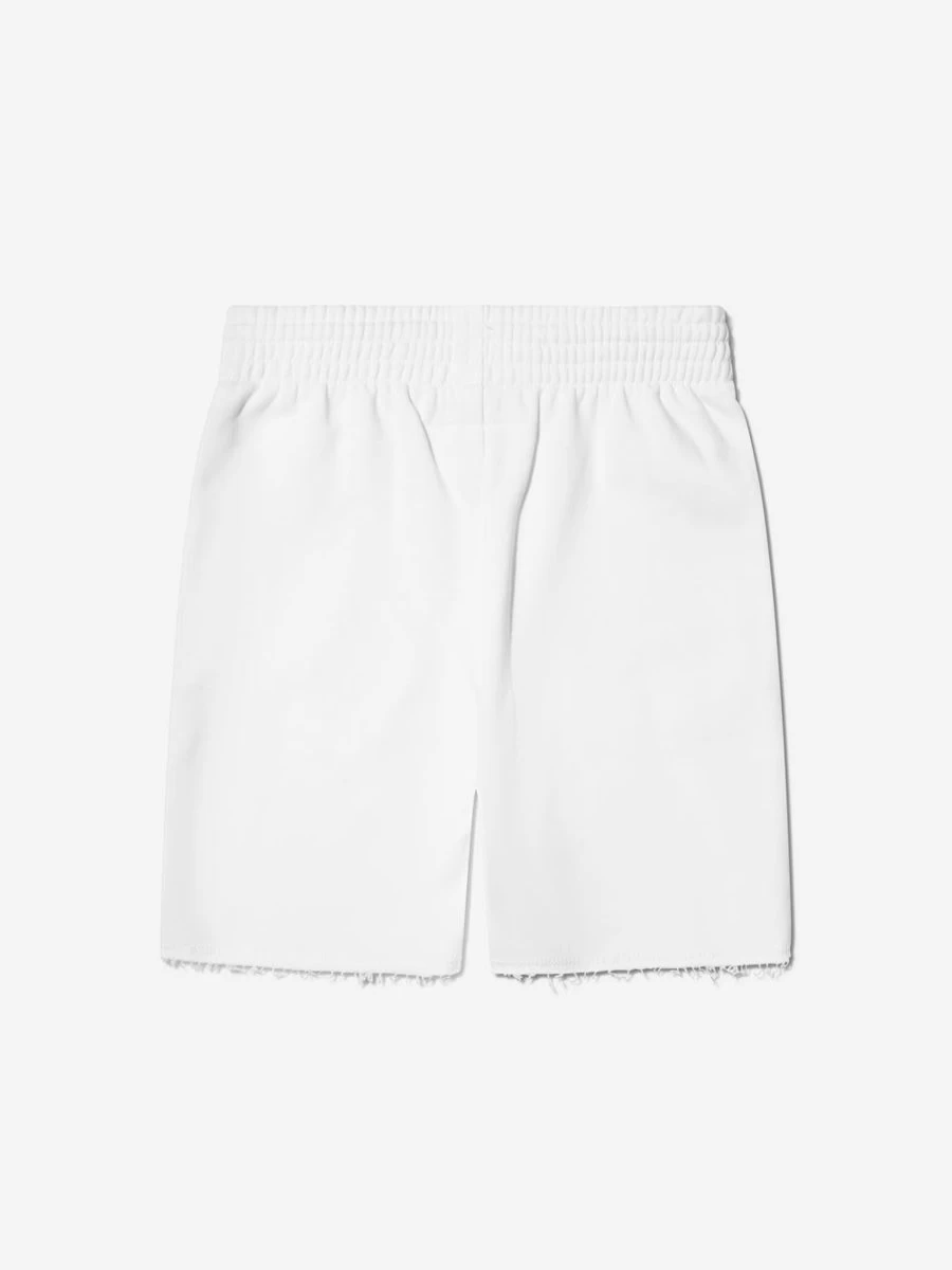 MM6 Maison Margiela Boys' White Logo Shorts for Kids