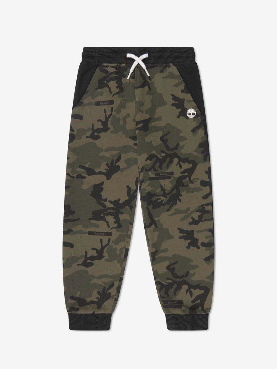 Timberland Boys' Green Camouflage Jogger Pants for Toddlers & Kids