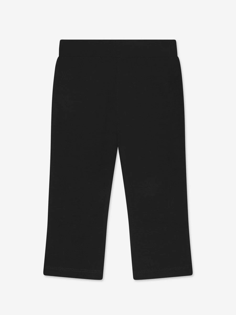 Aigner Baby Girls Black Logo Joggers - Comfortable & Stylish Trousers for Infants