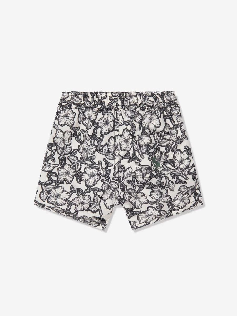 Bonpoint Baby Boys Black Floral Swim Shorts for Toddlers