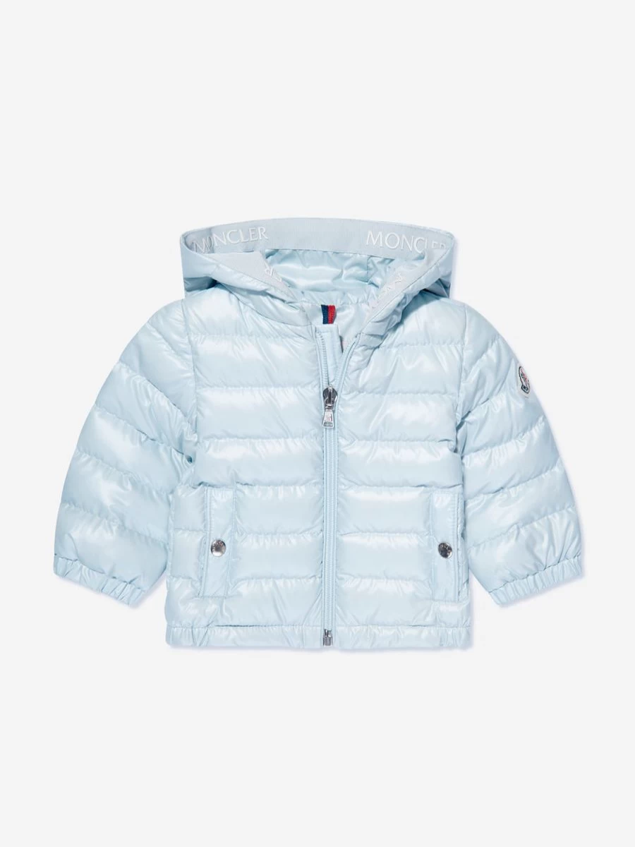 Moncler Enfant Baby Boys Blue Down Padded Jacket - Sesen Style Winter Coat