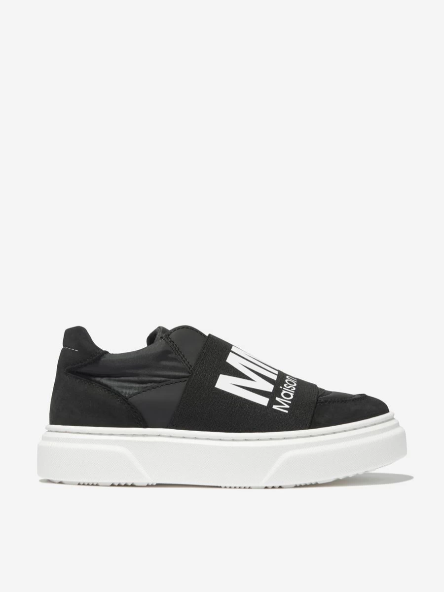 MM6 Maison Margiela Boys' Logo Slip-On Sneakers