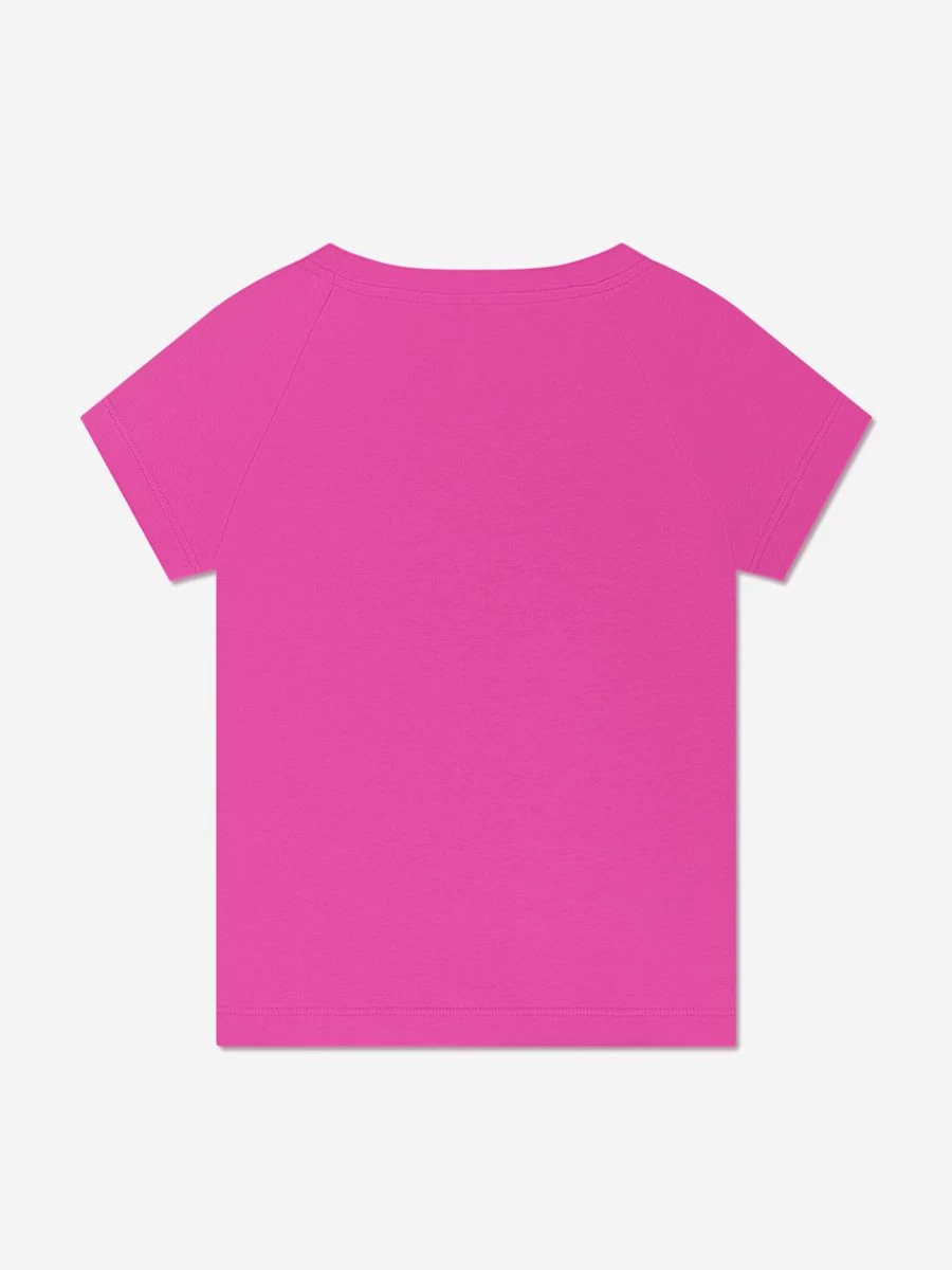 Versace Teen Girls Pink Logo T-Shirt | Fashion Cotton Top for Teens