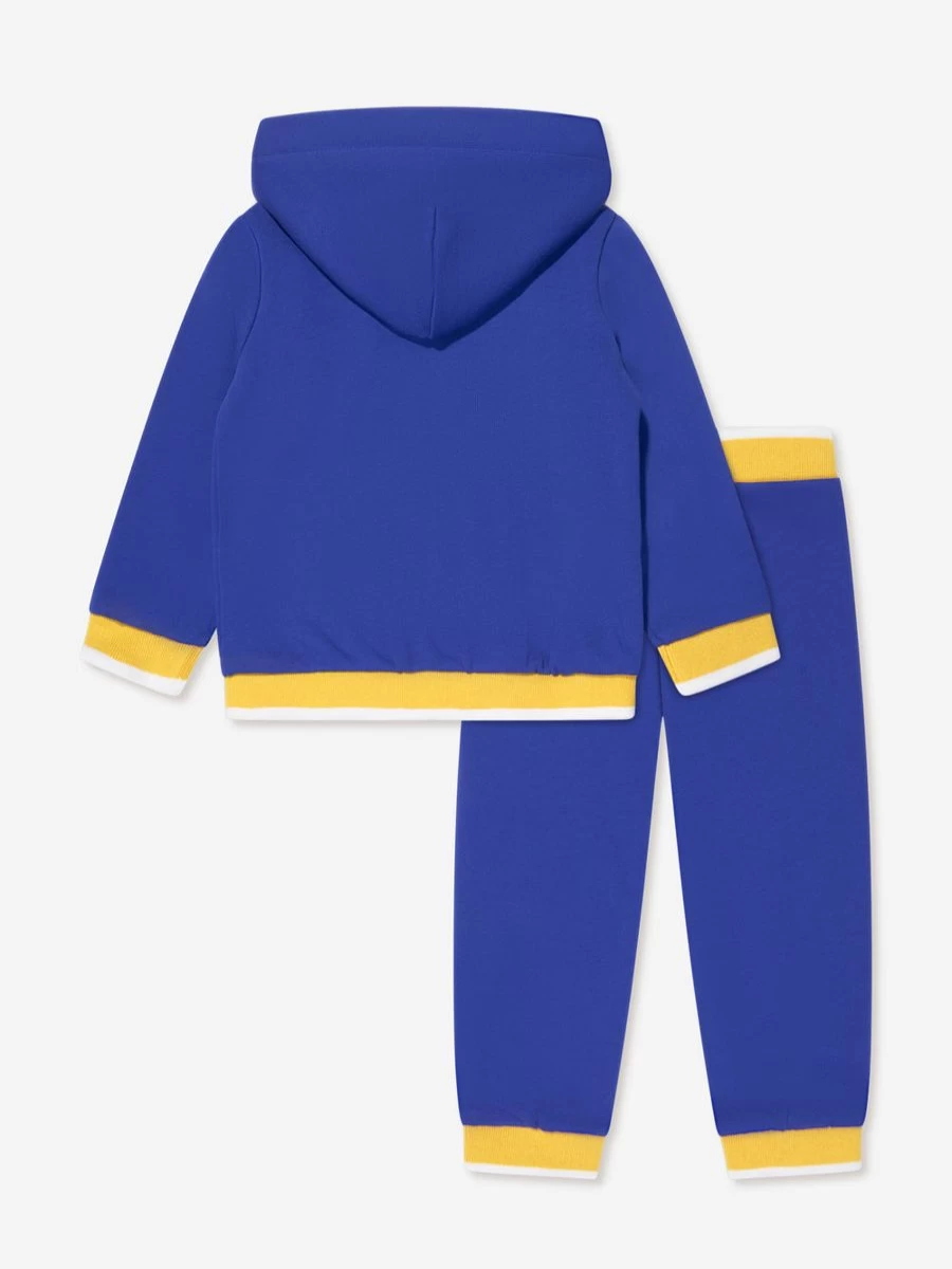 Moschino Kids Baby Boys Blue Teddy Logo Tracksuit - Comfortable Cotton Jogger Set