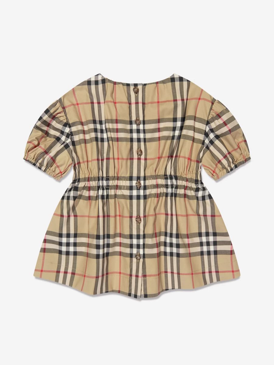 Burberry Kids Baby Girls Shelley Check Dress in Archive Beige
