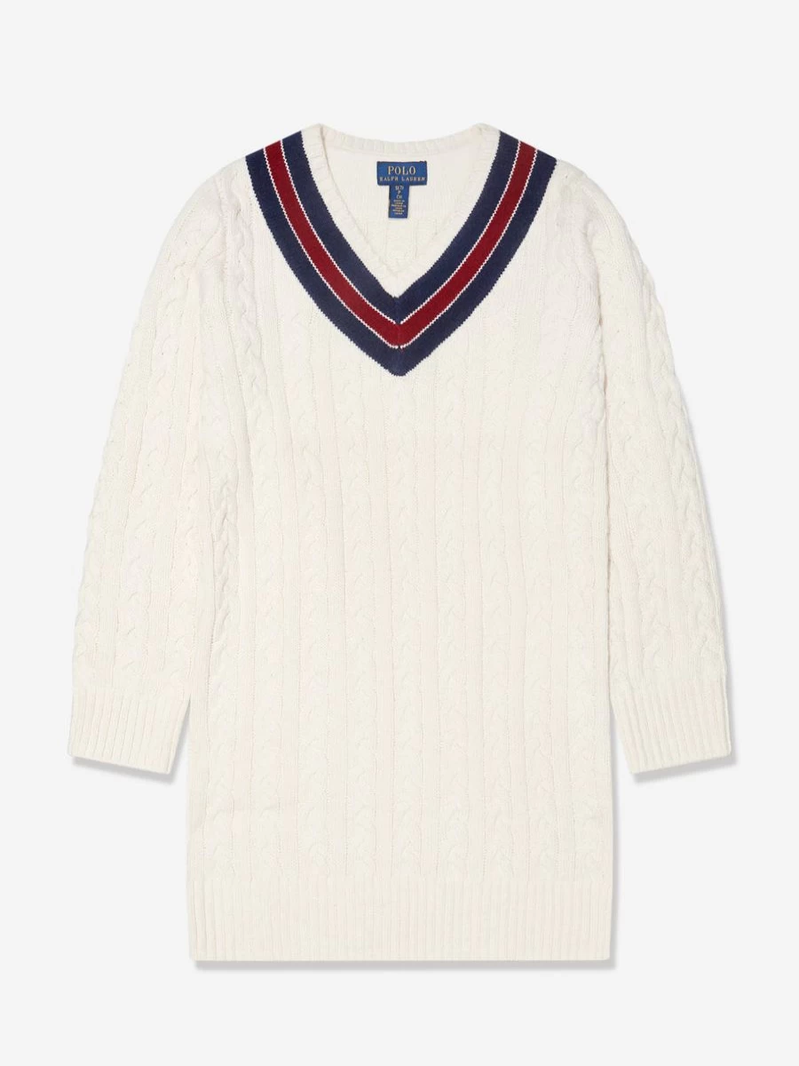 Ralph Lauren Kids Ivory Cricket Dress for Teen Girls
