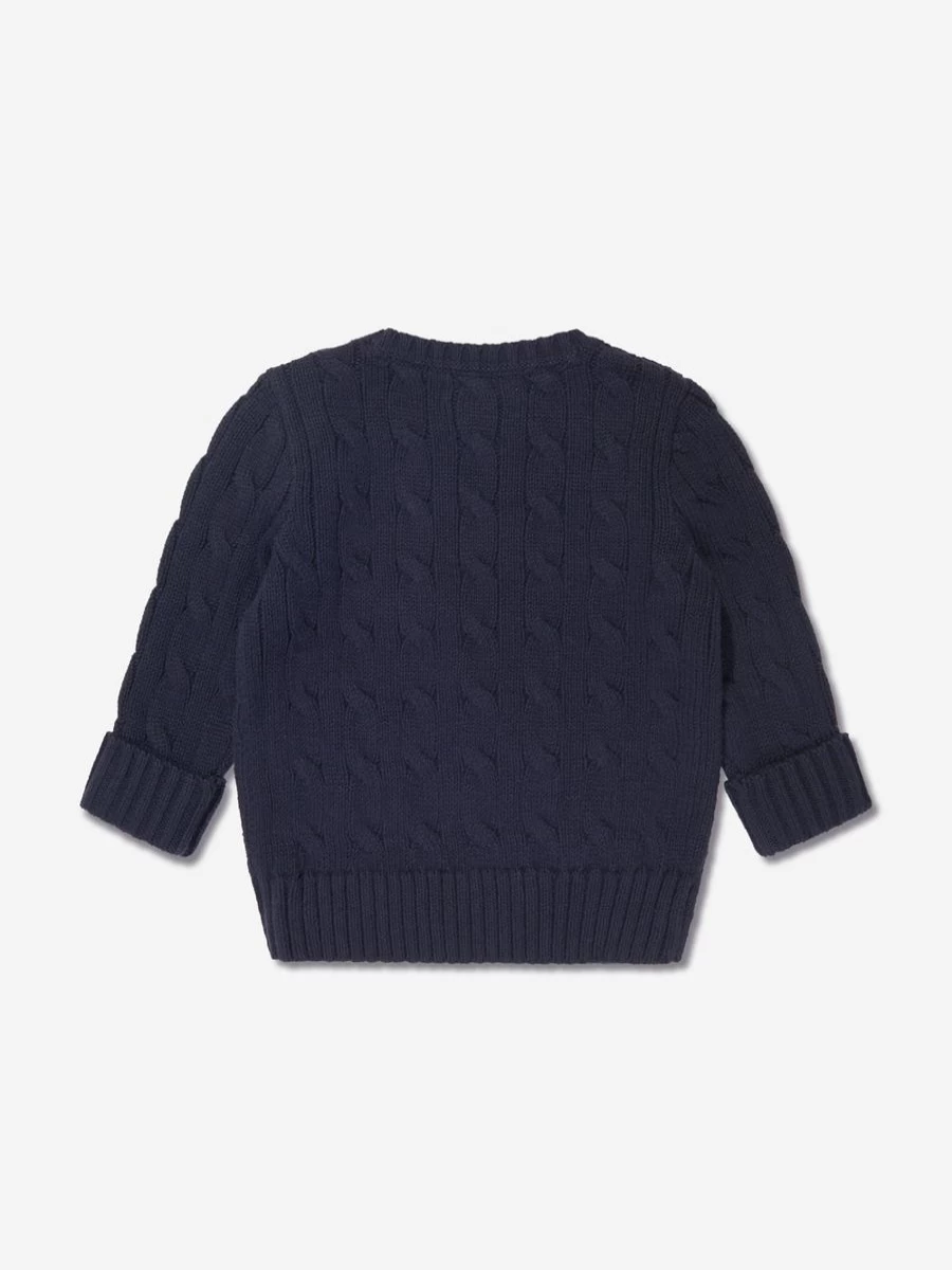 Ralph Lauren Kids Baby Boys' Cotton Jumper - Soft & Comfortable Knit Sweater for Infants