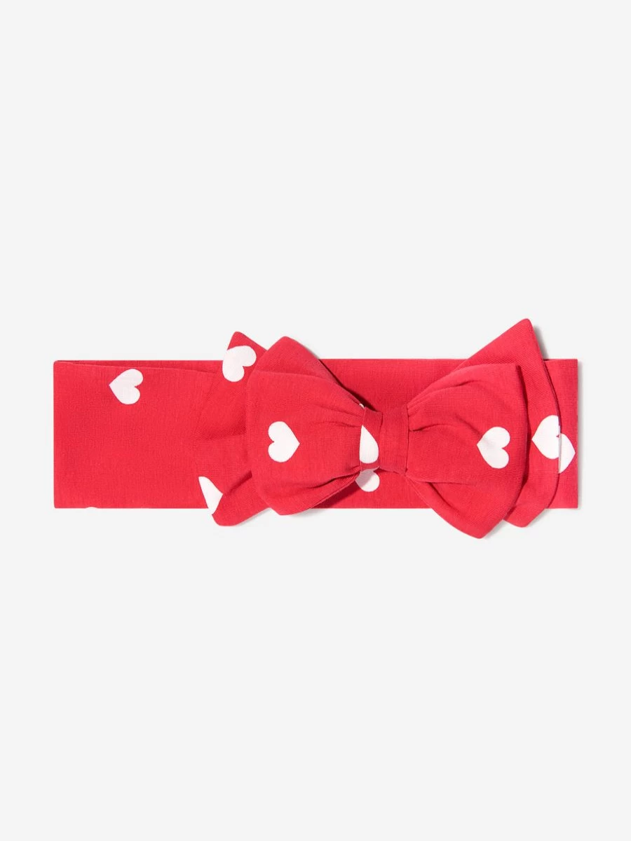 Monnalisa Teen Girls Cotton Headband with Heart Print - Stylish & Comfortable Hair Accessory