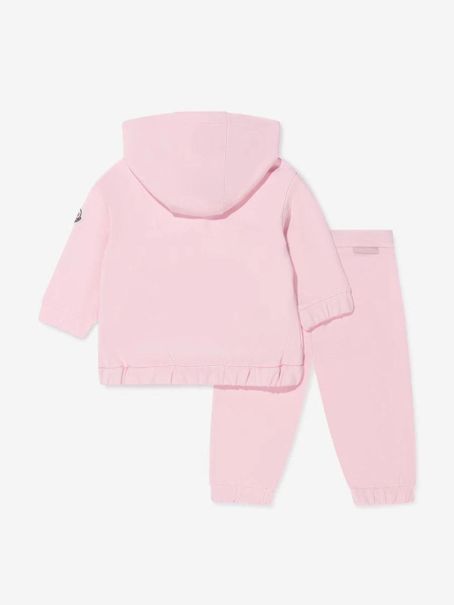 Moncler Enfant Baby Girls Pink Pocket Tracksuit - Soft & Stylish Outfit